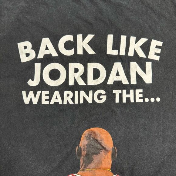 Bobby Fresh Back Like Jordan Men’s Tshirt Black Size 4XL BF Basketball - Picture 4 of 12